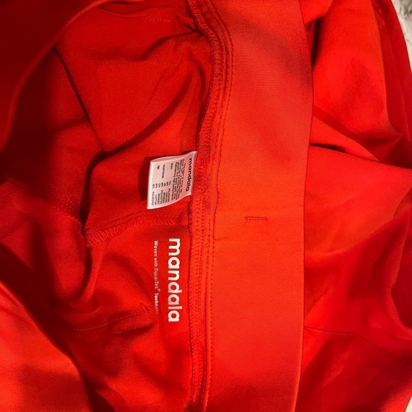 Mandala Bold Orange Jogger Scrub Pants with Drawstring Waist - Picture 4 of 4